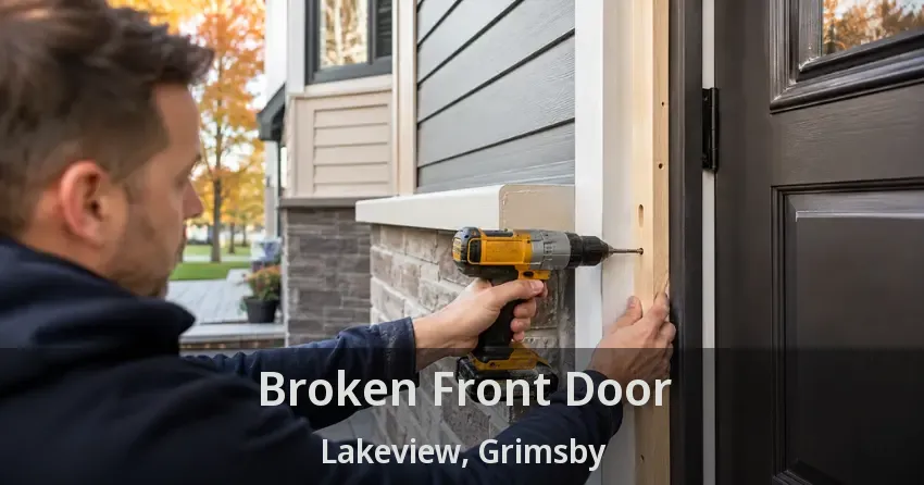 Broken Front Door Lakeview, Grimsby - ON
