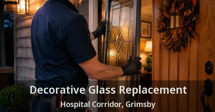 Decorative Glass Replacement Hospital Corridor, Grimsby - ON