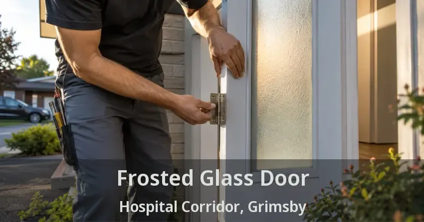 Frosted Glass Door Hospital Corridor, Grimsby - ON