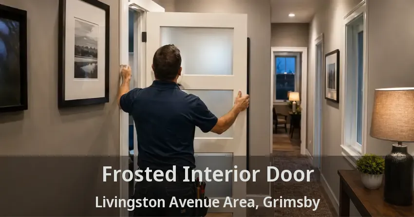 Frosted Interior Door Livingston Avenue Area, Grimsby - ON