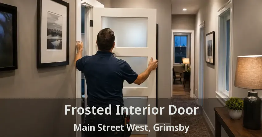 Frosted Interior Door Main Street West, Grimsby - ON
