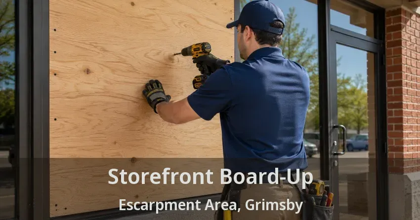 Storefront Board-Up Escarpment Area, Grimsby - ON