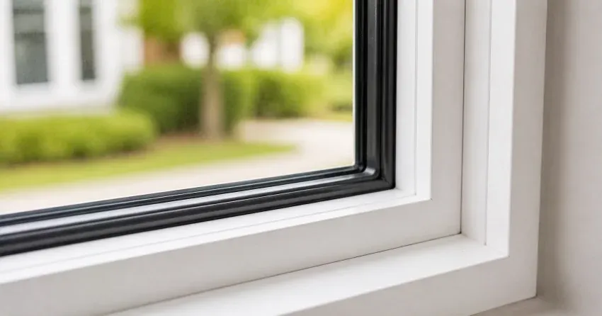 technician repairing window and door hardware in Main Street East, Grimsby home